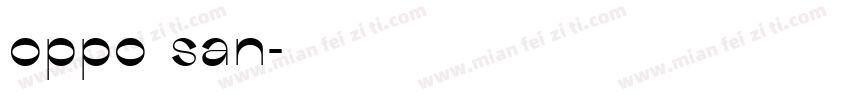 oppo san字体转换